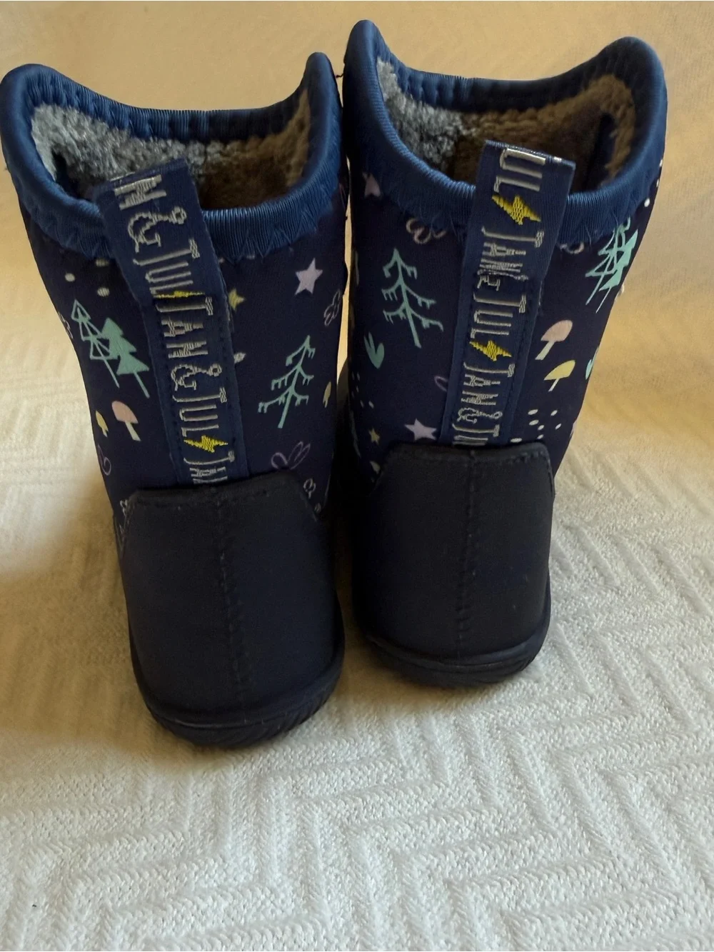 Jan & Jul Navy Winter Pull-On Boots